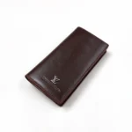 Genuine Leather Long Wallet — Coffee Tan - Image 5