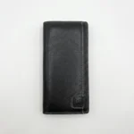 Long Bifold Genuine Leather Wallet — Black - Image 1